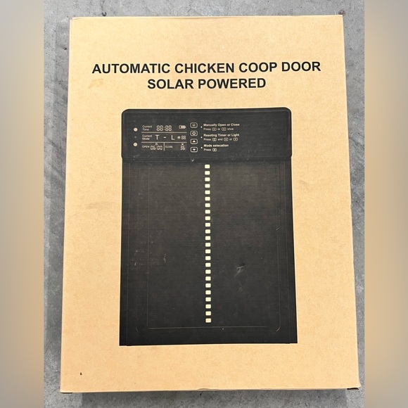 Asfrost Automatic Chicken Coop Door Solar Powered Orange 
NEVER OPENED - Picture 8 of 9